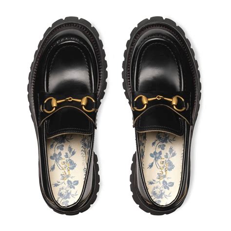 gucci lug sole loafer.